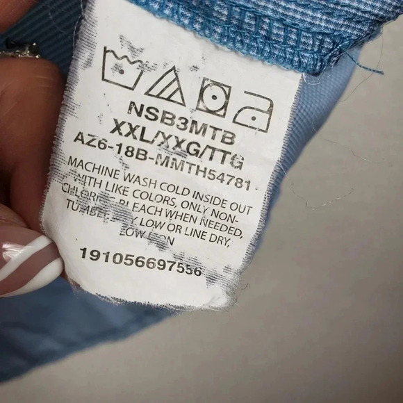 Men's Wrangler Short Sleeve Button Down Shirt Size XXL Casual Summer - Picture 7 of 7